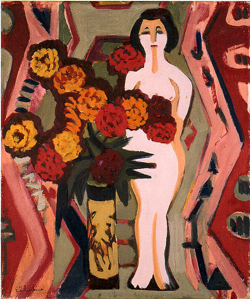 Ernst Ludwig Kirchner Still life with sculpture